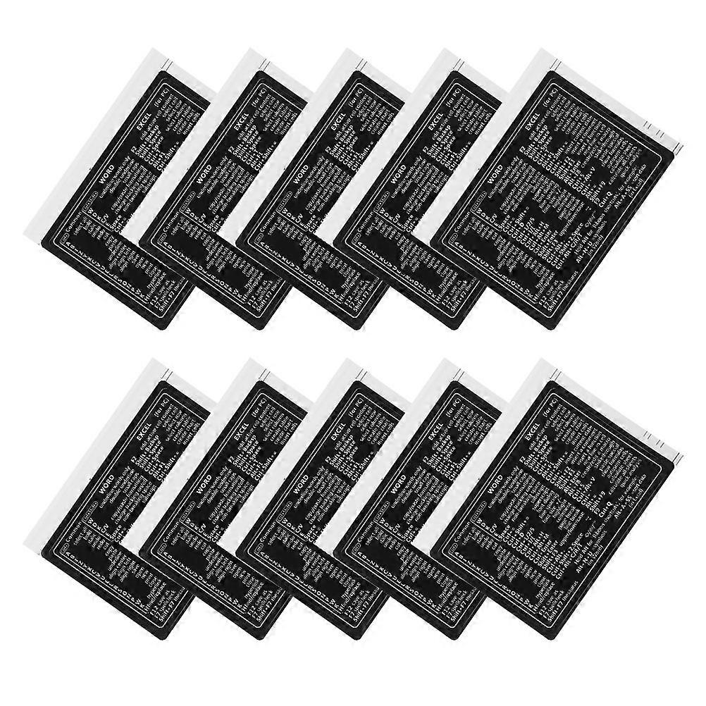 Laptop Sticker Universal Short Cut Stickers For Laptops Keyboard Reference Guide 10Pack