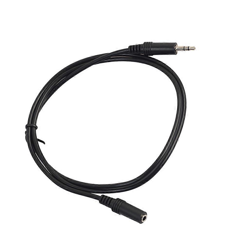 Stereo Audio Cable Portable Speaker Connection Copper Material Black 1Pack