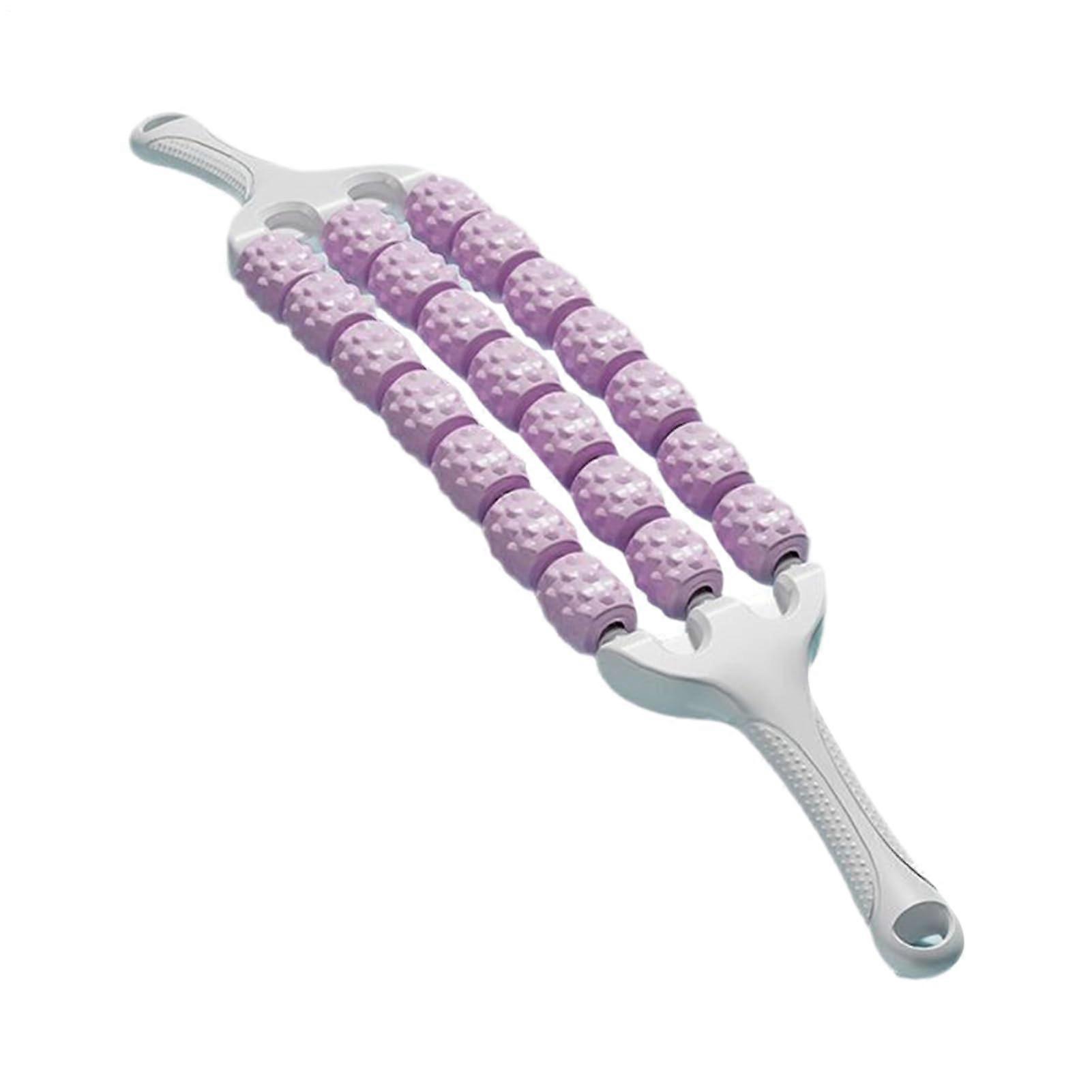Massage Roller Stick for Muscle Relief, Trigger Points, Back, Yoga Gym Purple