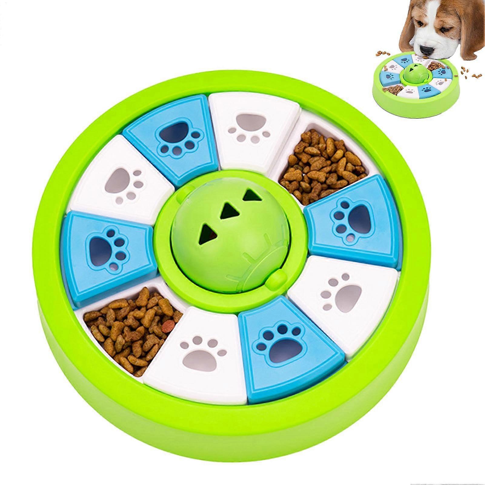Interactive dog  dispenser puzzle, squeaky enrichment toy for dogs
