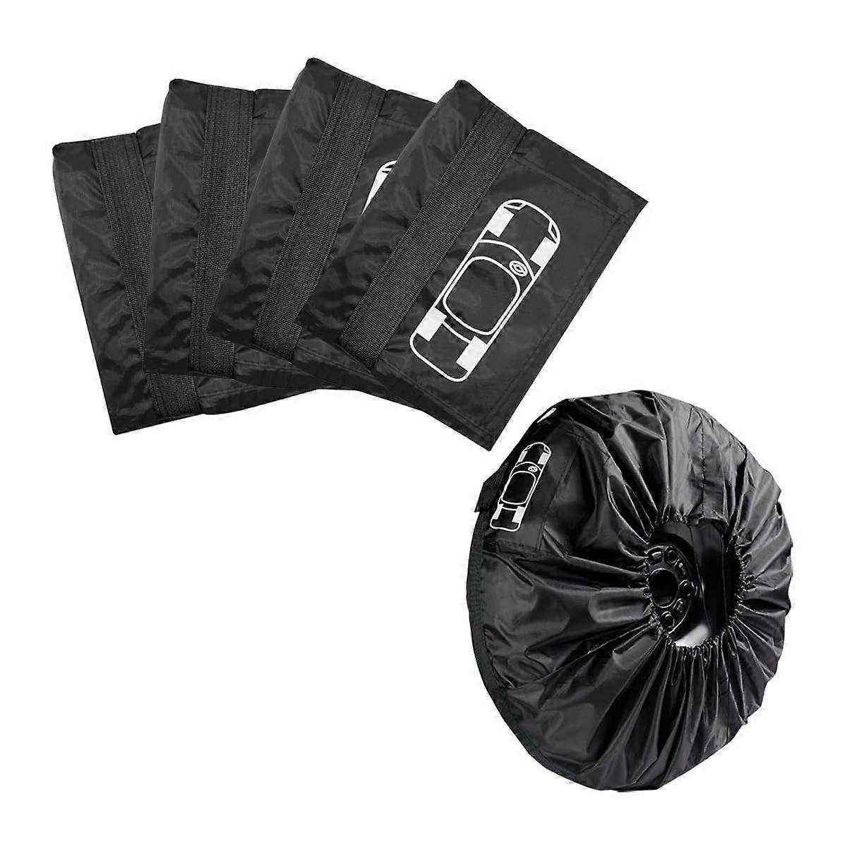 Universal Car Replacement Tyre Protector Accessories (Black)