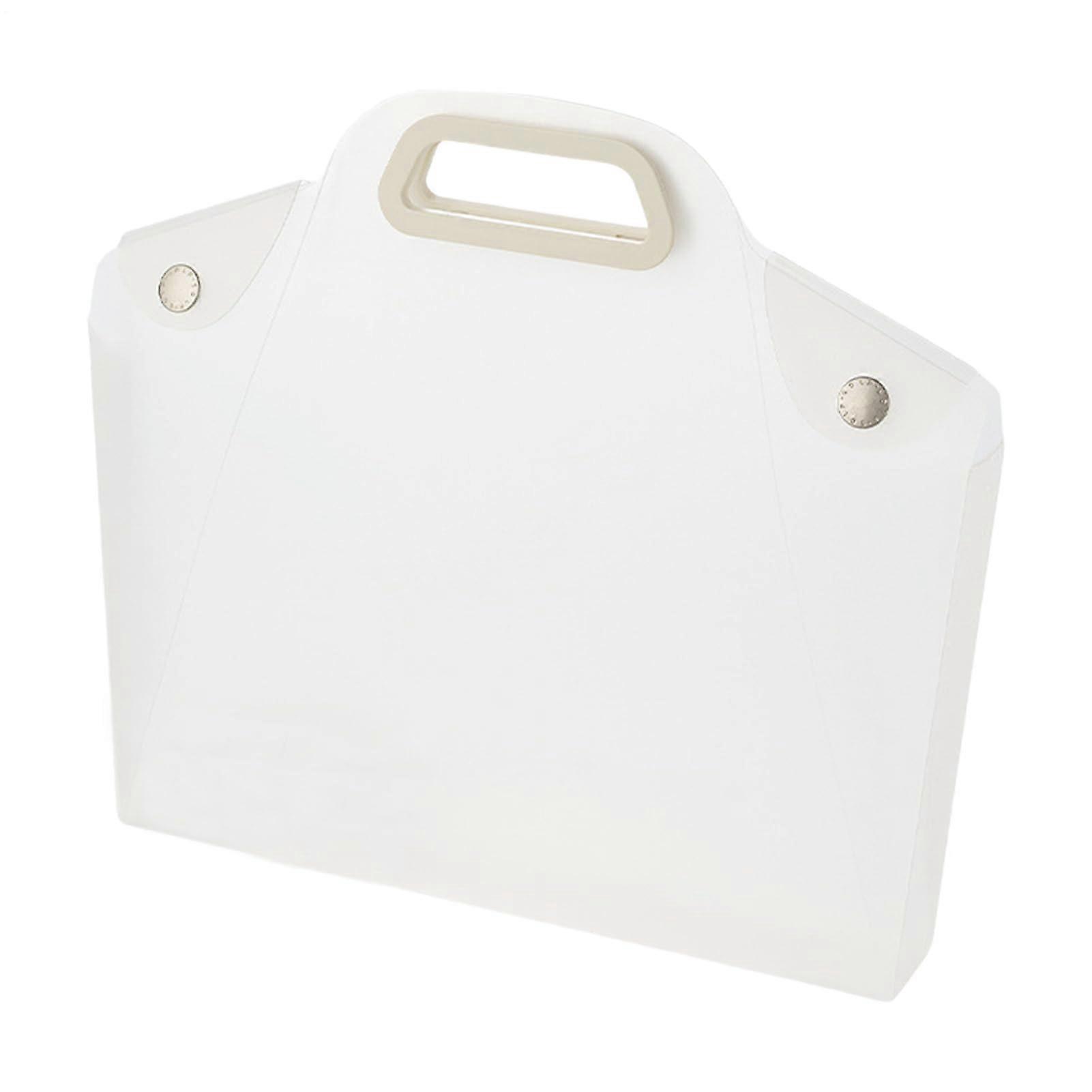 Notepad - Transparent Document Organizer Case, 35x31.5x4.7cm, Reusable File Folder with Secure Closure for School and Resume Storage