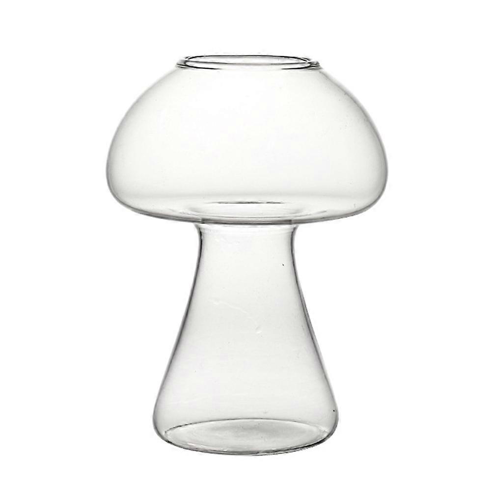 Unique Transparent Mushroom Glass For Friends Gathering 13x8.5cm 1Pack Ideal For Various Drinks
