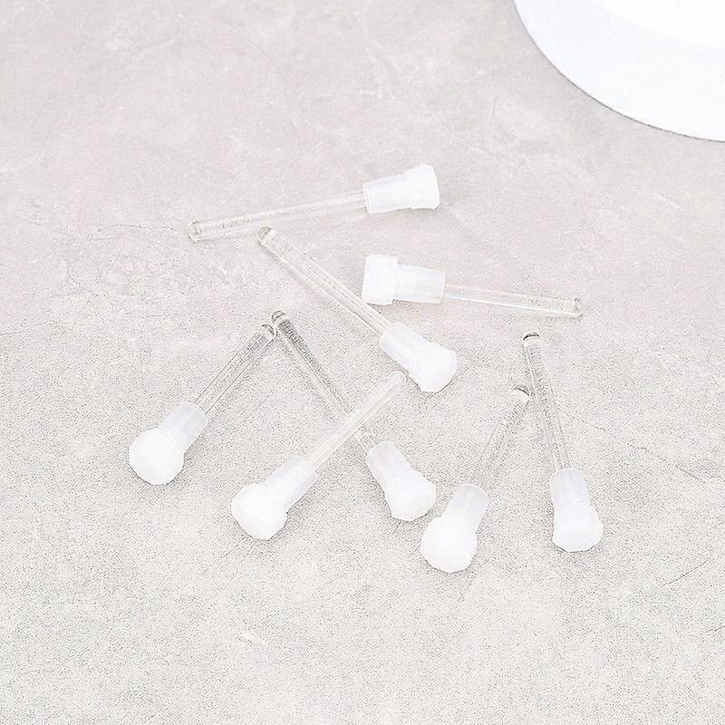 50pcs Octagonal Glass Bottles: Refillable Essential Oils Aromatherapy Containers Transparent with Glass Rods Travel-Friendly for Easy Oil Monitoring 6