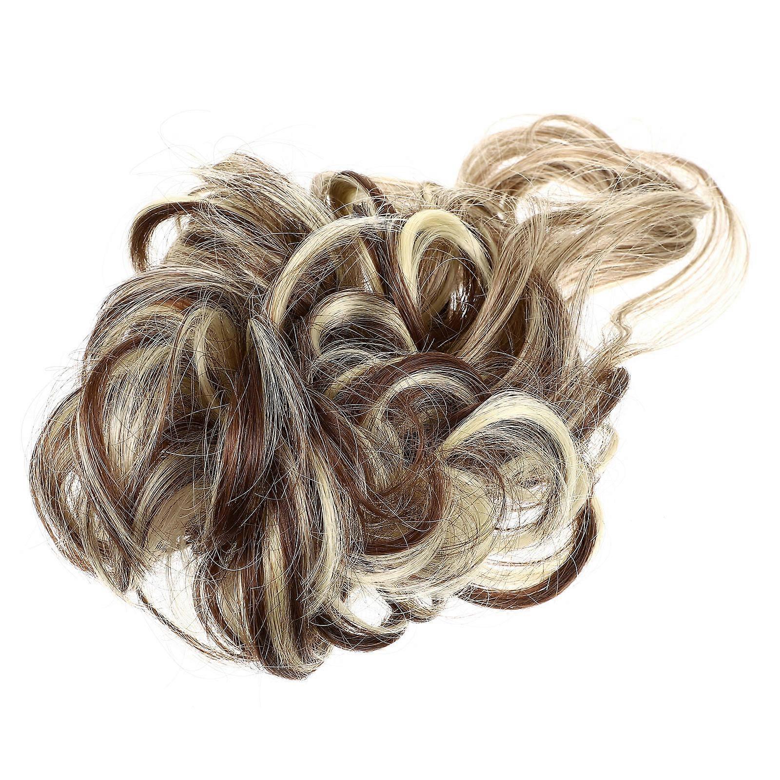 Messy Bun Hairpiece for Women with High Temperature Silk Assorted Color for Home Use 7.5 Inches
