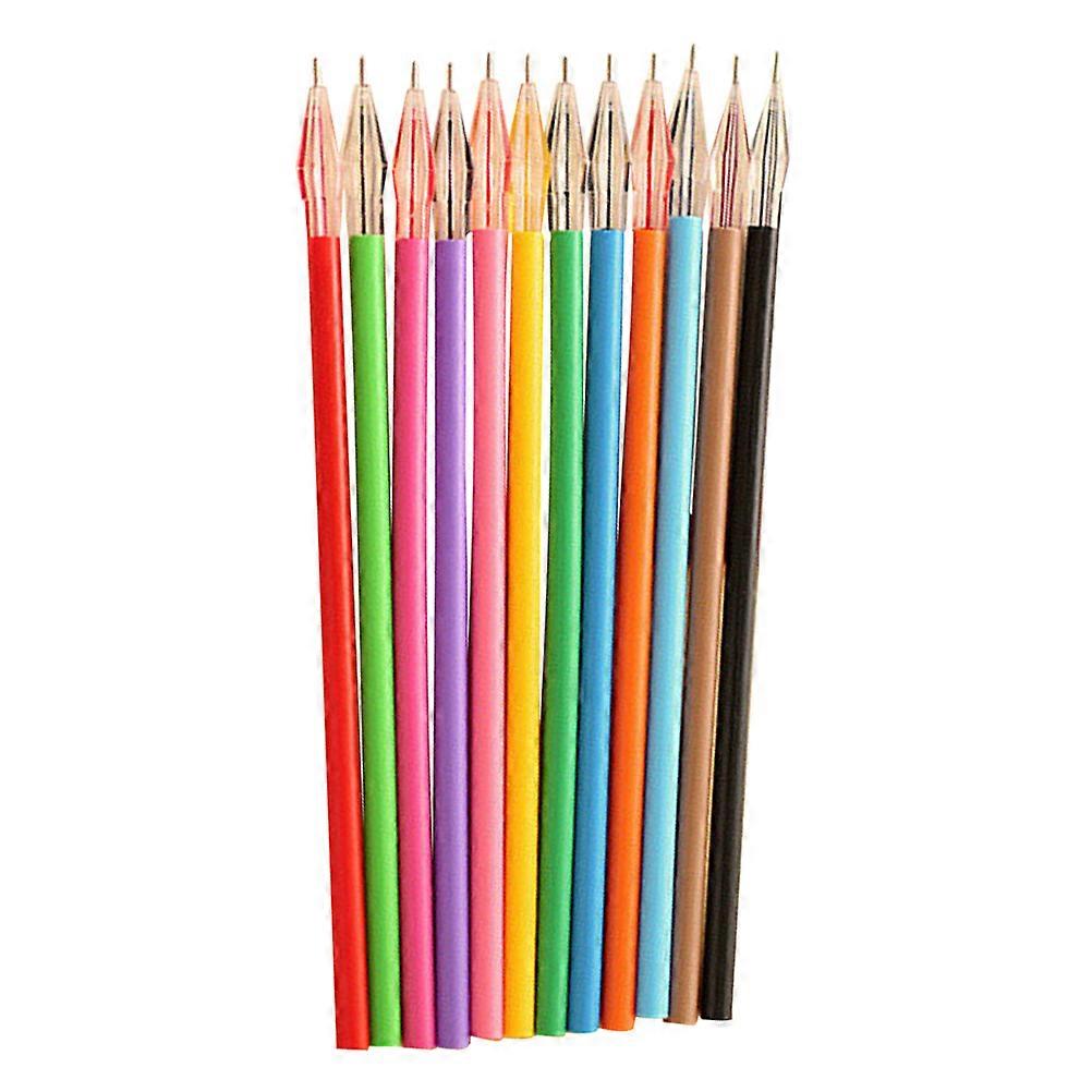 Smooth Writing Gel Pen Refills Assorted Color Stationery 12.8X0.3X0.3Cm 50Pcs