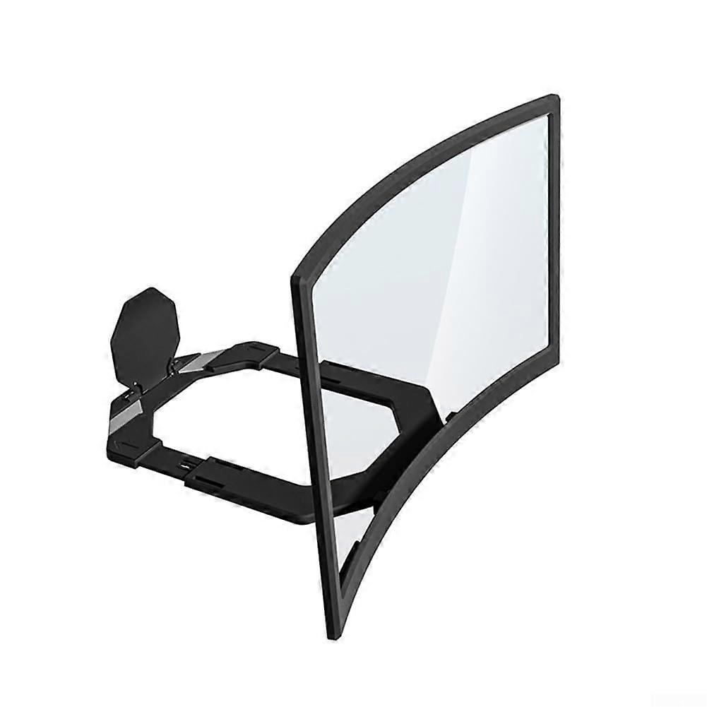 Slim and stylish black finish on the portable 35.6 cm (14inch) curved display smartphone projector