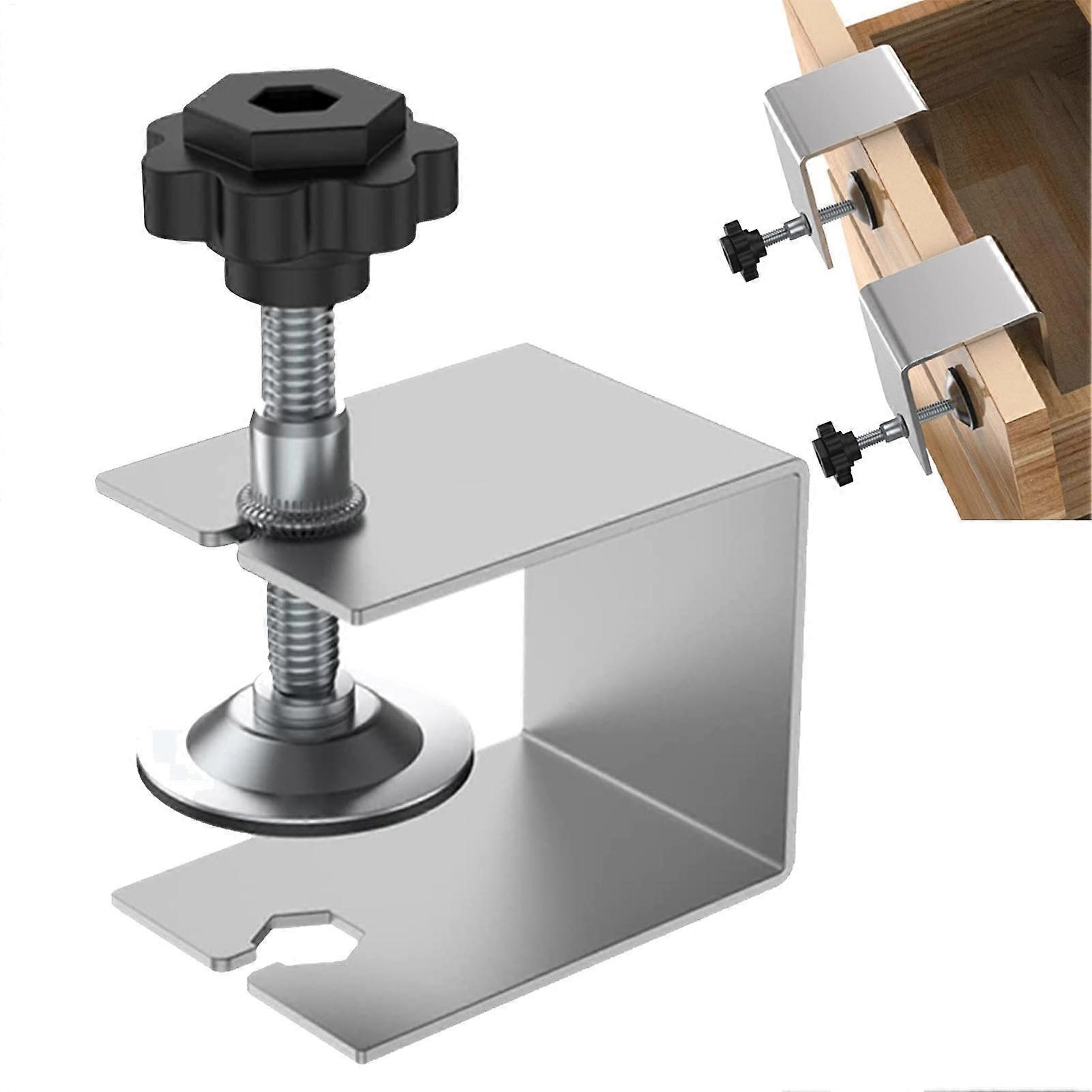 Adjustable Drawer Fixing Clamp for Cabinet Installation, U-Shaped Cabinet Mounting Device, 1 Piece Tool, Durable Design
