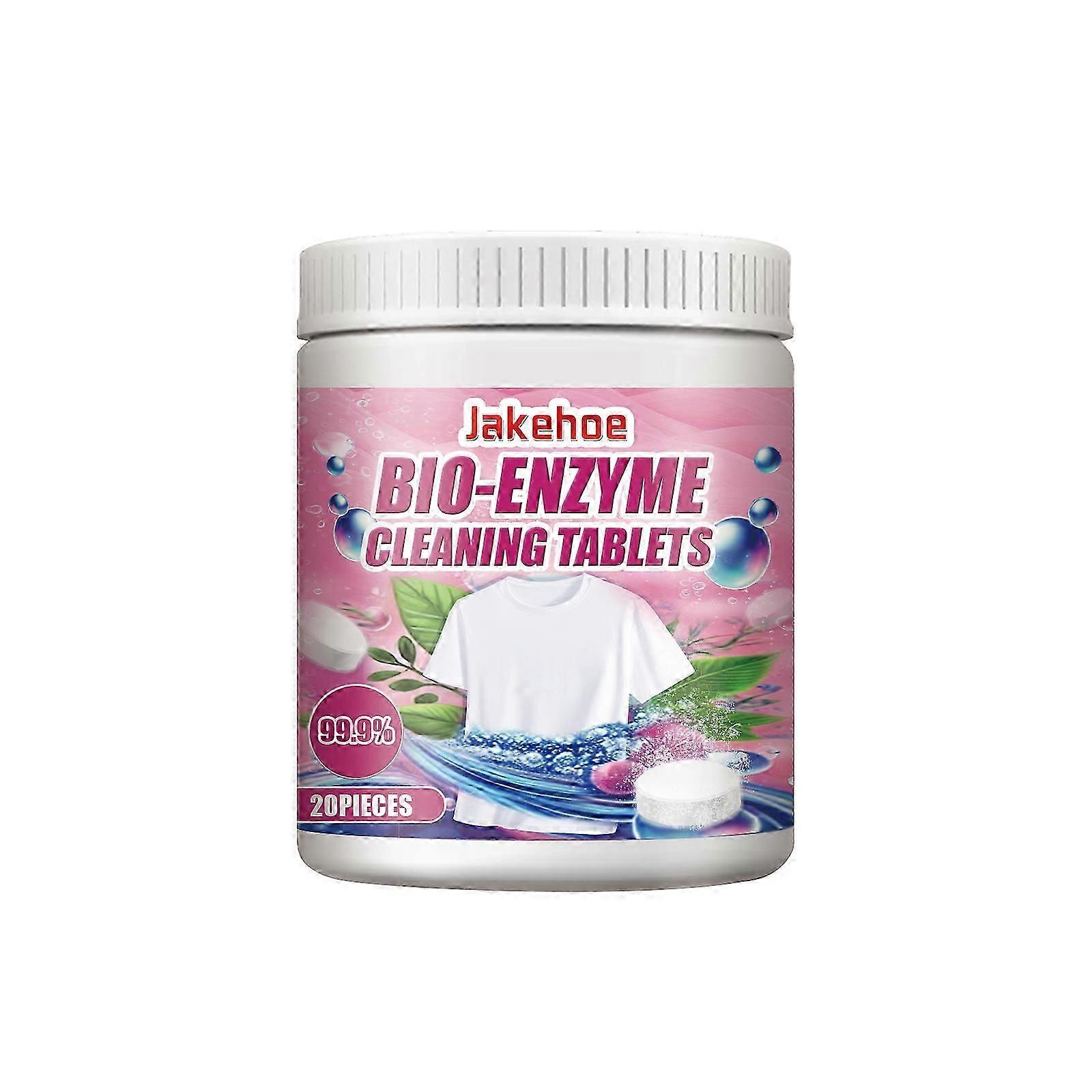 Effervescent Laundry Tablets - Powerful Stain Remover with Baking Soda & Lemon Extract - 20 Tablets