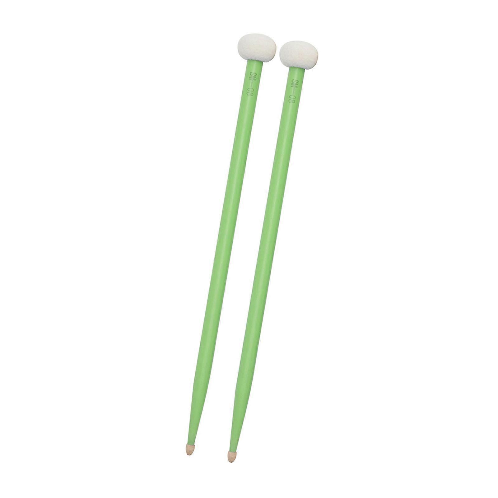 2pcs Drum Mallet Drum Stick Double Sided Drum Mallets Good Hand Feel Sticks Felt and Maple Tips Double Ended Drumsticks for Playing Drum Set Kettledr