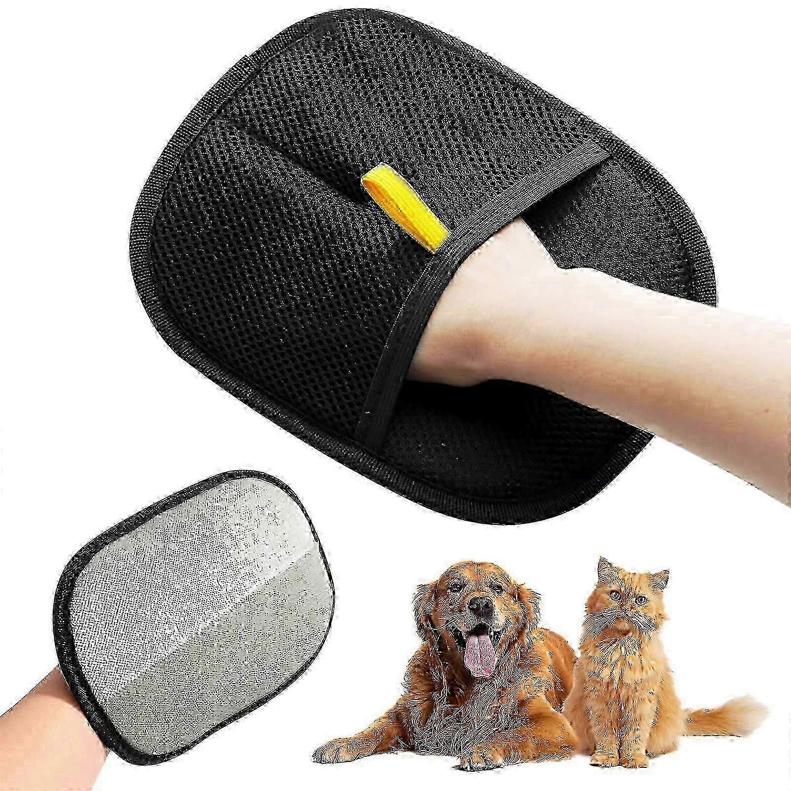 ペット用両面グルーミンググローブ、犬の毛用静電気抽出グローブ、猫用スーアン