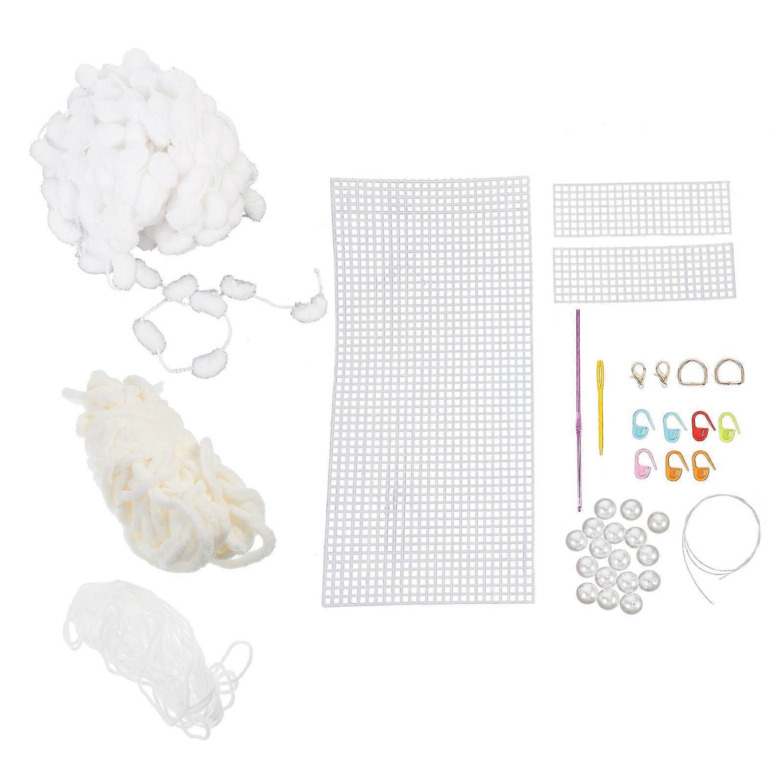Handmade Bag Accessories 1 Set For DIY Crafts Supplies With White Color And Hand-woven Style For Crafting