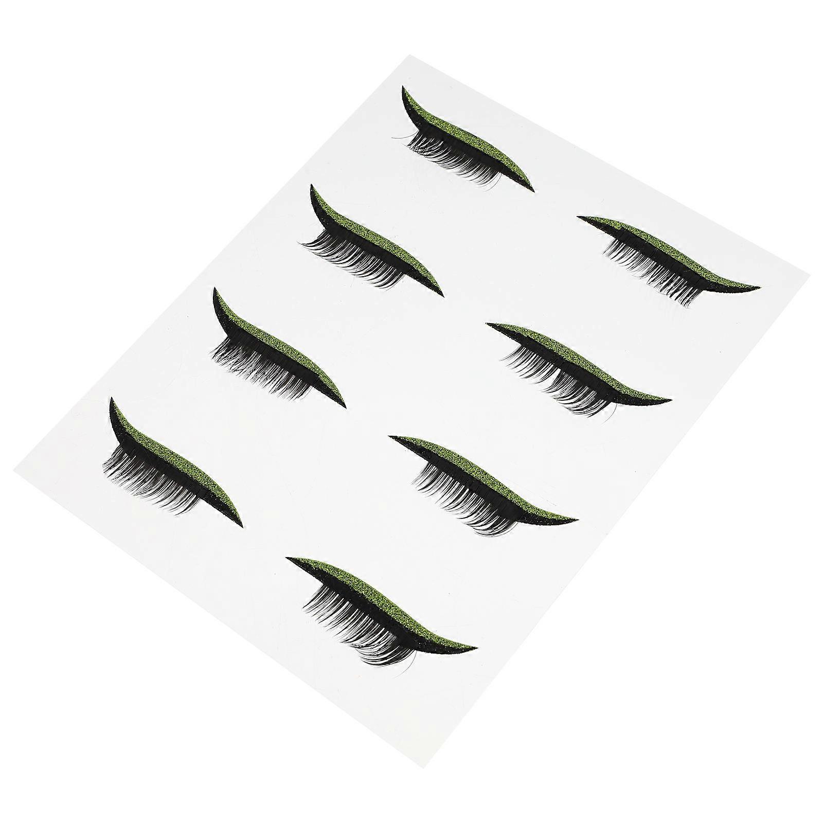 Pink Eyeliner Stickers for DIY Waterproof and Durable Use 4 Pairs