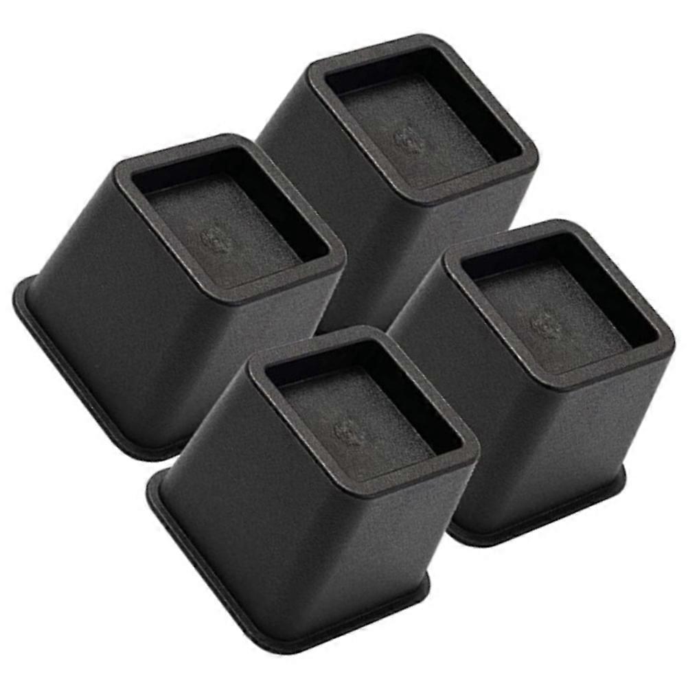 Lift Furniture With 4Set Black Risers Designed For Beds Desks And Couches Offering Enhanced Stability
