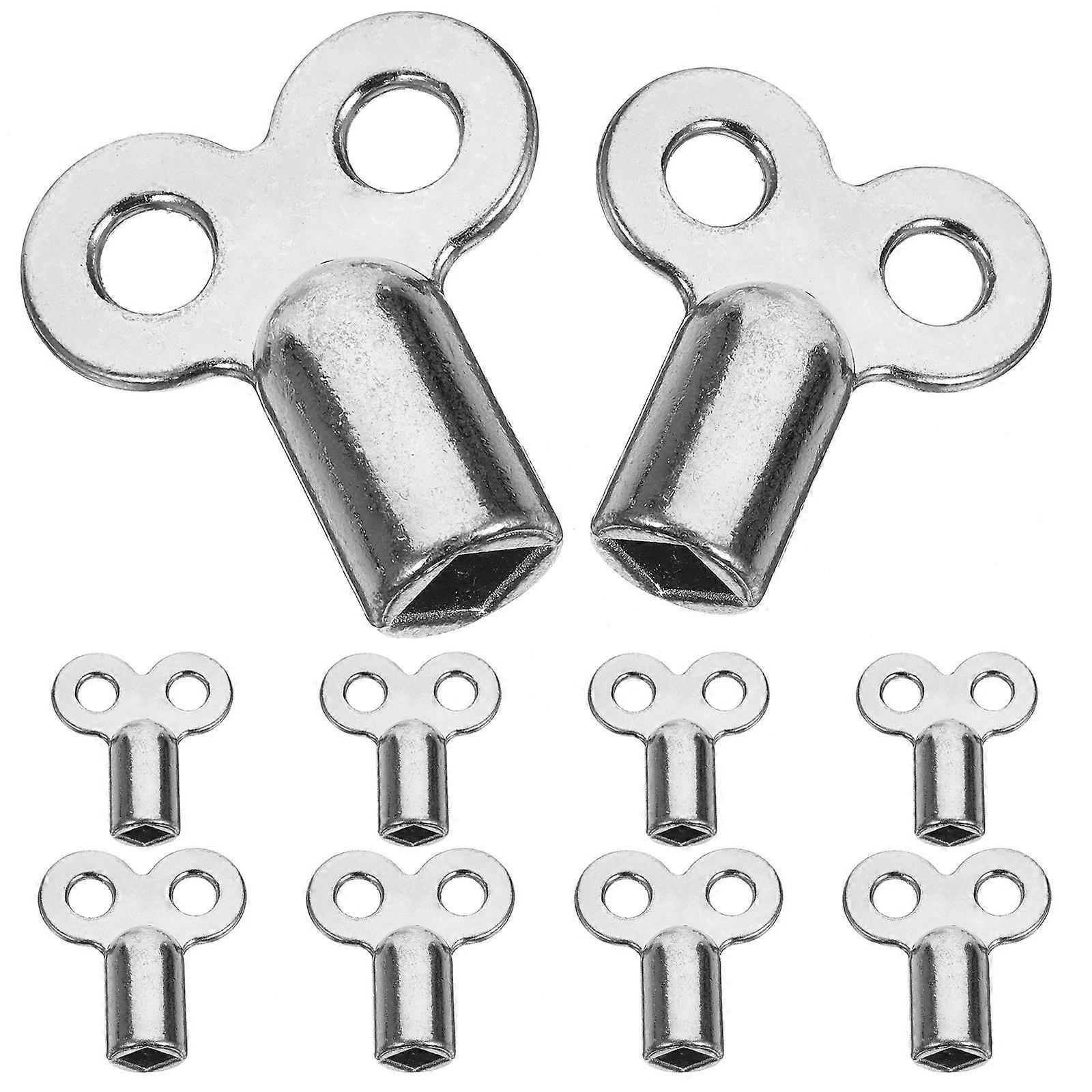 Radiator Bleeding Air Valve Key Set Square and Extended Square Plumbing Utility Tool for Easy Radiator Maintenance and Air Venting