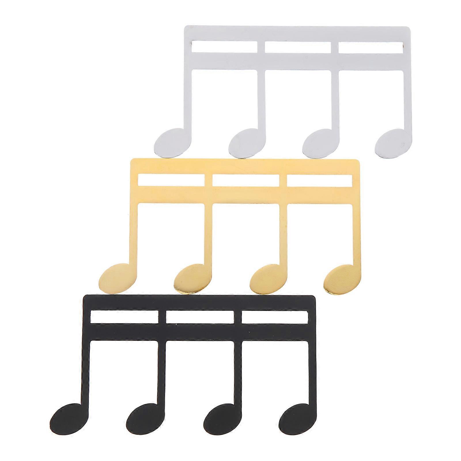 Durable Music Note Clamps 3Pcs Creative Note Holders For Music Practice And Study Assorted Color