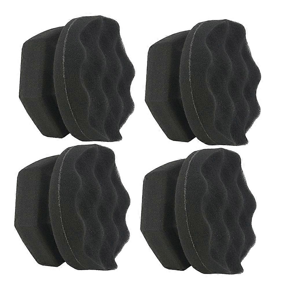 4pcs High Density Wax Sponge for Car Waxing & Cleaning – for Dashboard, Seats & AC Maintenance