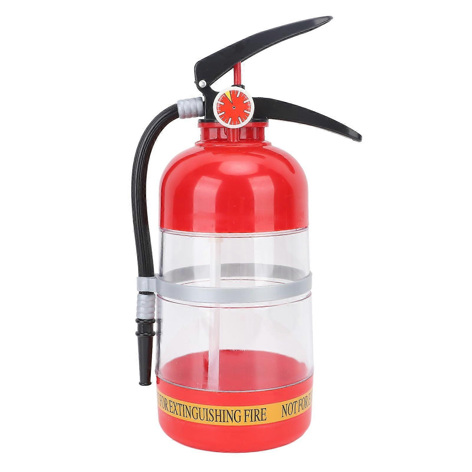 Liqueur Dispenser 2L Portable Plastic Beer Drink Dispenser Fire Extinguisher Shape for Home Bar Restaurant Party Use
