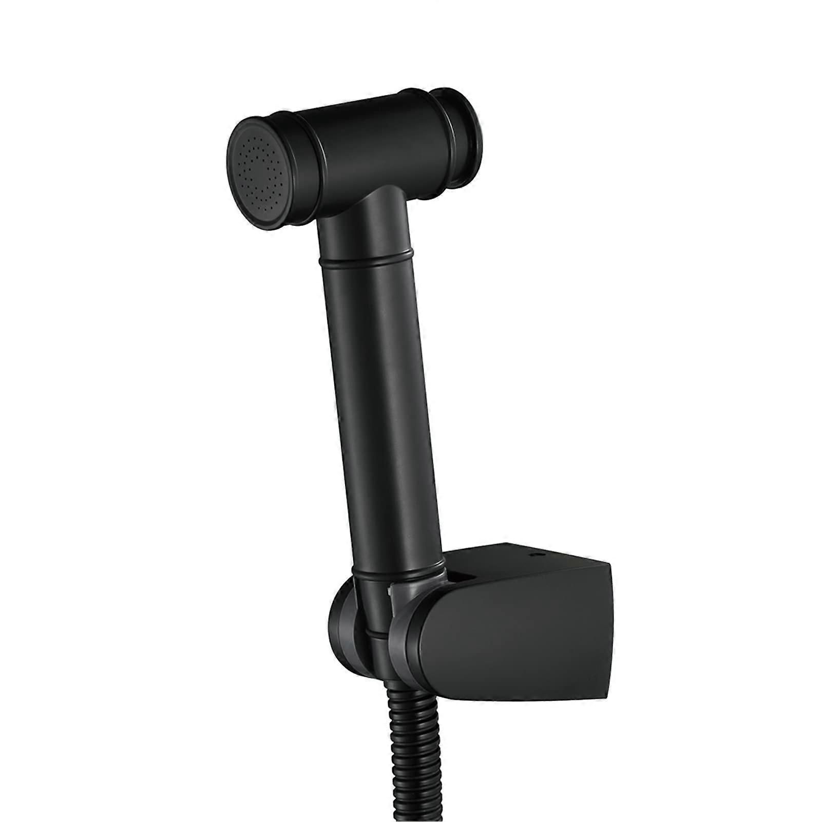 Hand Bidet Sprayer For Toilet Square ABS Bidet Shattaf ABS Spray Holder Stainless Shower Hose Spray Set Angle Valve