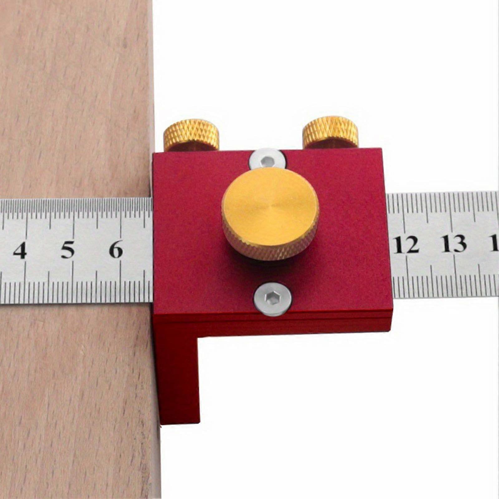 Woodworking Compass Marker Tool, Woodworking Layout Ruler, T-Square for Precision Carpentry, Architect's Measuring Guide