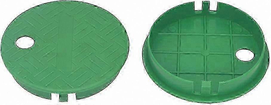 2-Pack 5.5" Inner Diameter 6" Outer Diameter Circular Valve Box Lid for Sprinkler and Irrigation Systems Replacement