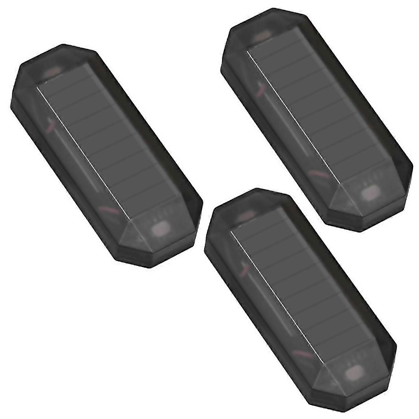 For led solar power warning light night security simulated alarm