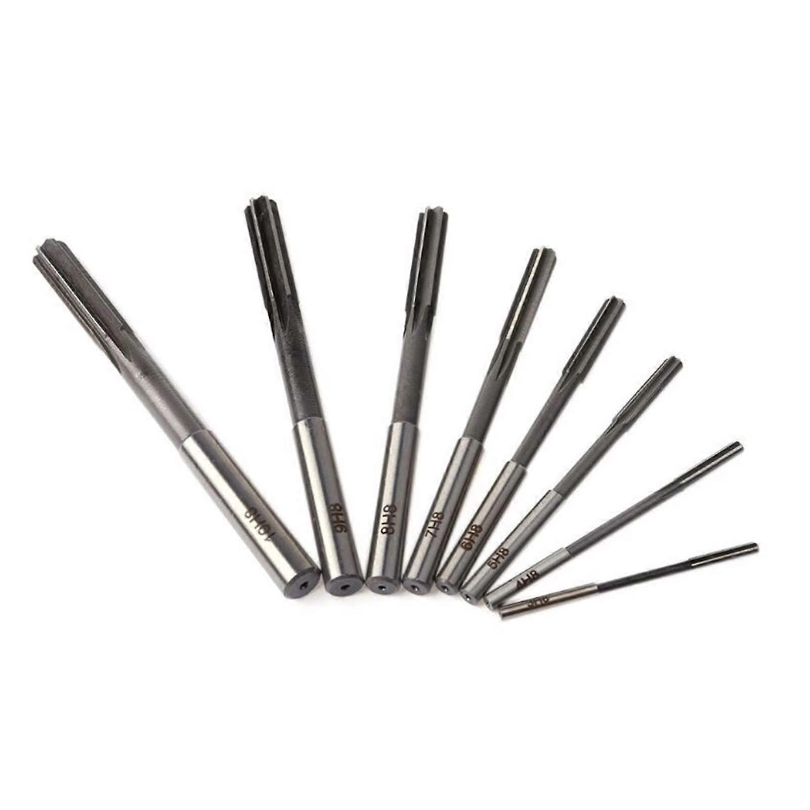 8 pieces HSS H8 Straight Shank Chucking Machine Reamer Milling Cutter Tool Set Reamer