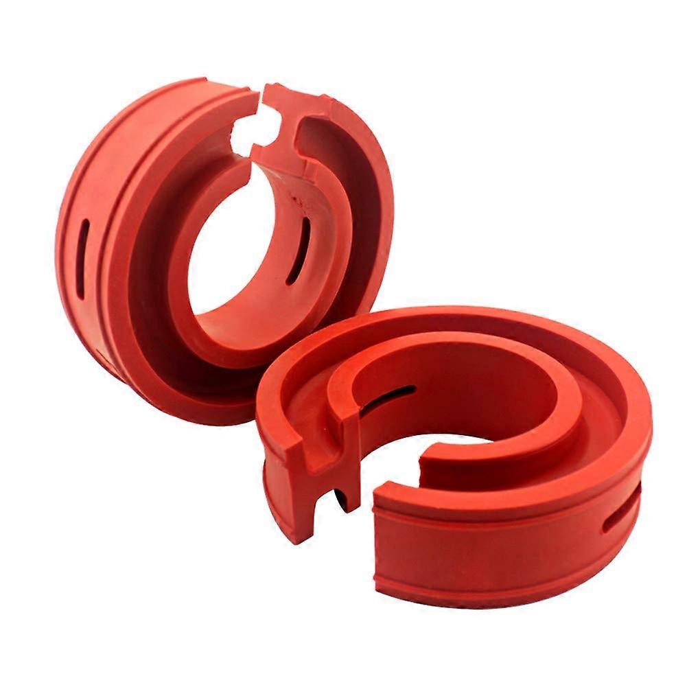 Car Shock Absorber, Pack of 2, Universal Car Shock Absorber Spring Bumper Type AF Red