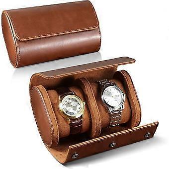 1 Stück Watch Roll Travel Case für Männer und Frauen - 2 Uhrenaufbewahrung und Organizer-sichere Aufbewahrung mit innovativen abnehmbaren Kissen & S