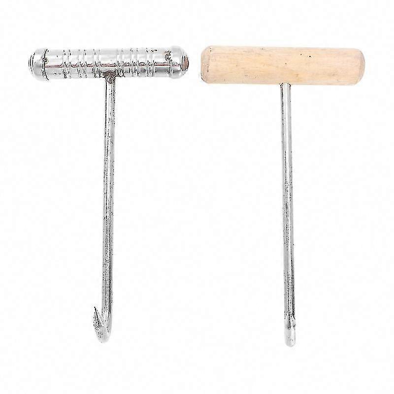 2pcs T-shaped Handle Hooks for Hanging Storage Organizer
