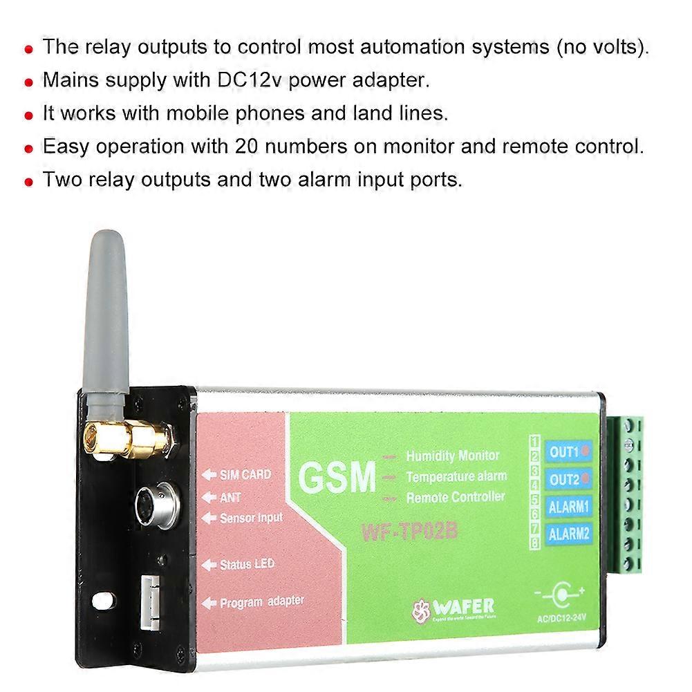 WF TP02B GSM Temperature Alarm Controller - ABS, 153x66x28mm
