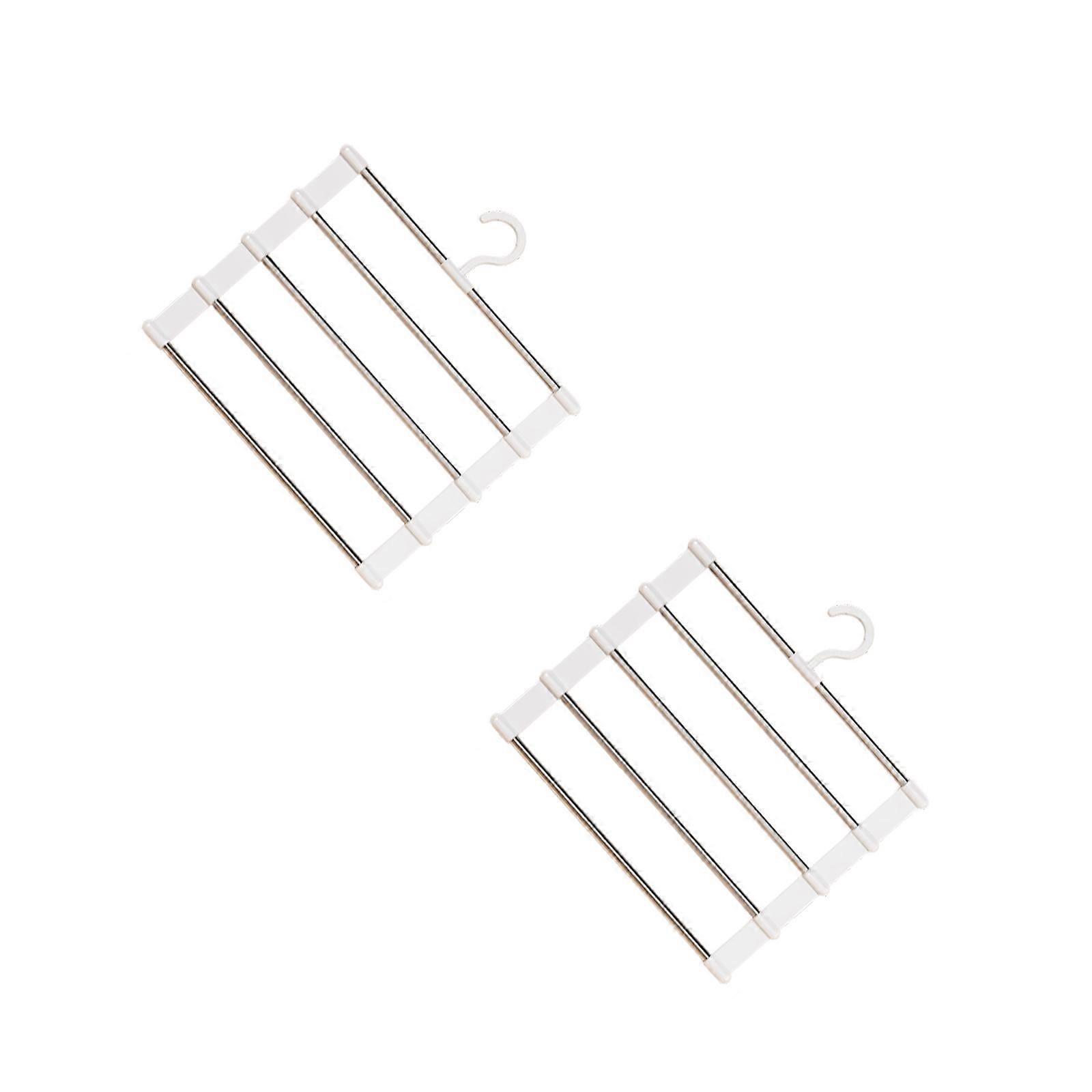 Efficient Stackable Clothes Holder Corrosion Resistant Metal Clasps Home Storage Solution Multicolor