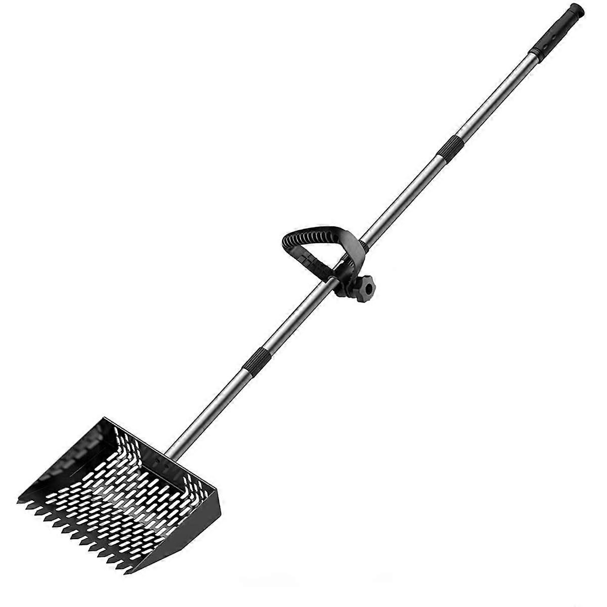 مغرفة أنبوب الدجاج ، مجرفة مغرفة 10 بوصات مجرفة غربلة الرمل مع 35 بوصة إلى 62 بوصة قابل للتعديل