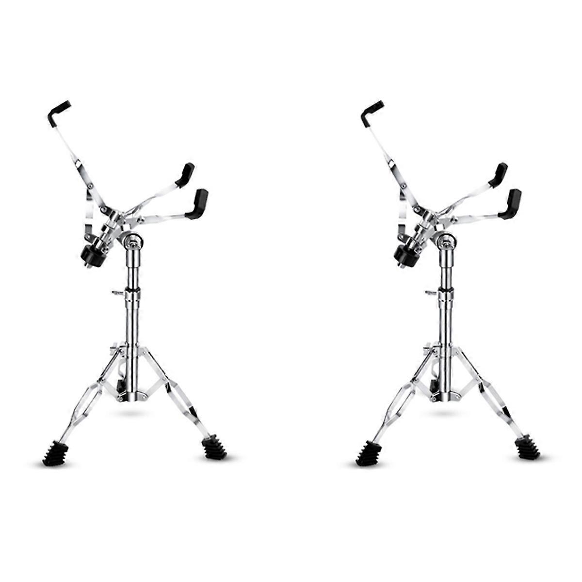 2X Snare Drum Stand,Concert Snare Drum Stands Adjustable Snare Stand Double Braced for 8Inch-14Inch