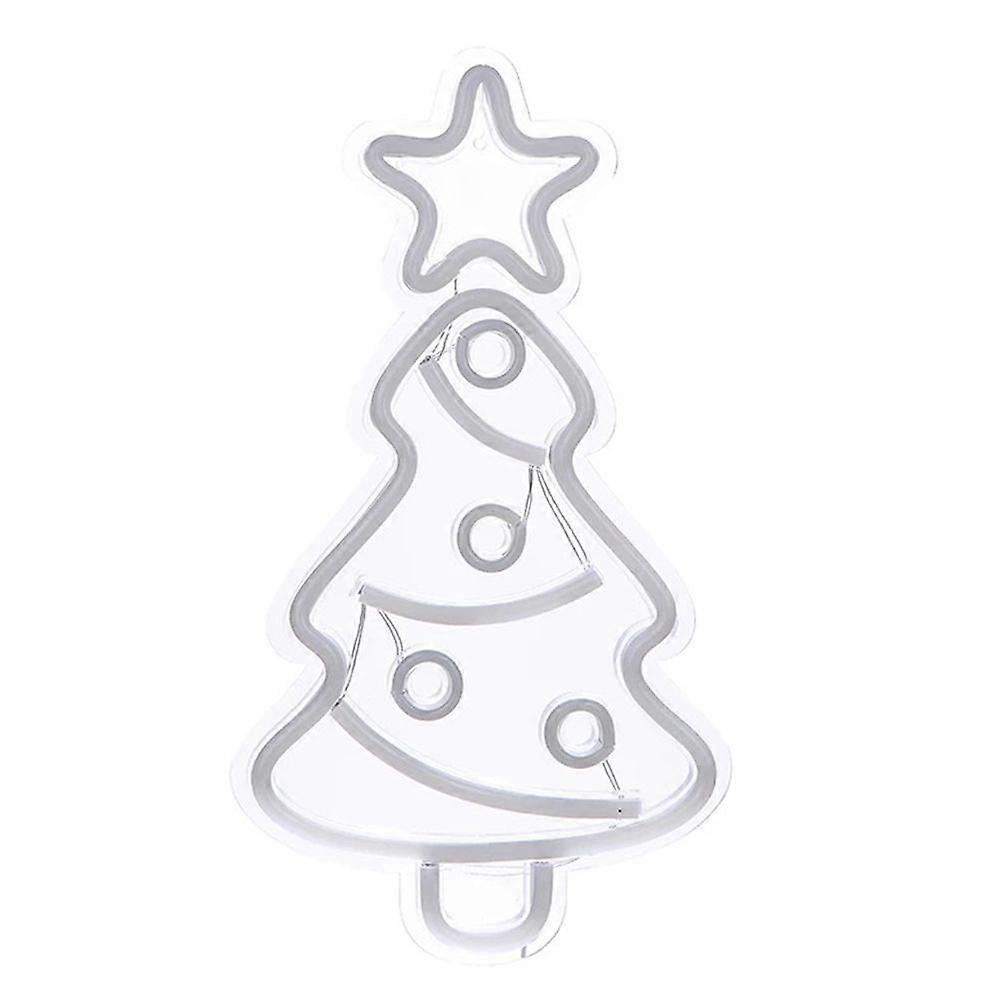 1pc Scene Layout LED Neon Light Christmas Tree Scene Decorative Neon Light