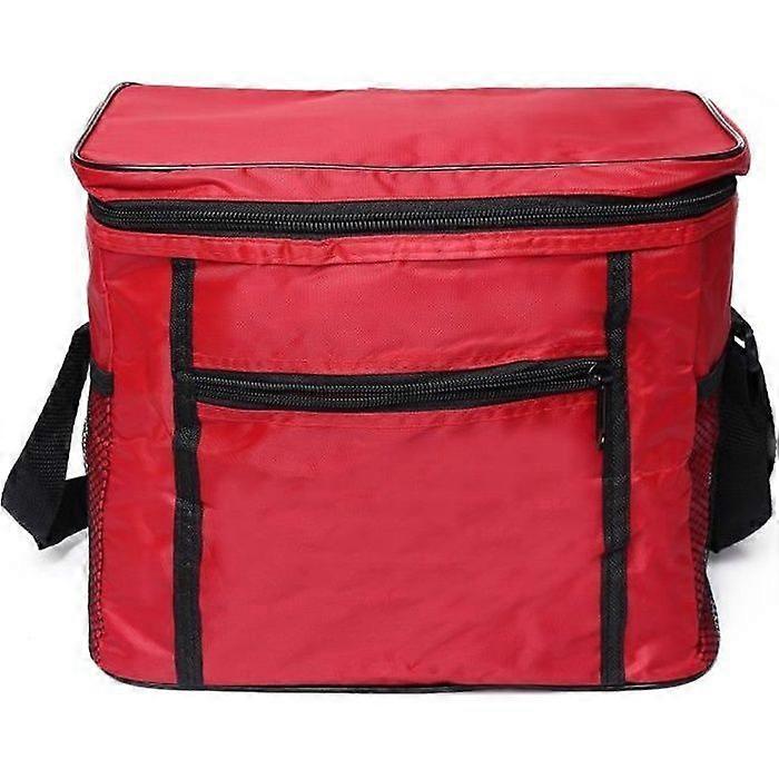 Szigetelt hűtőtáska Étkezés Snack Ebéd Piknik Utazás Piros
