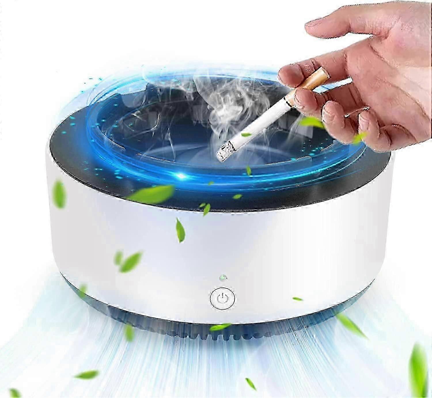 2-in-1 Air Purifying Ashtray with Aromatherapy & Auto Timer for Smoke-Free Environment