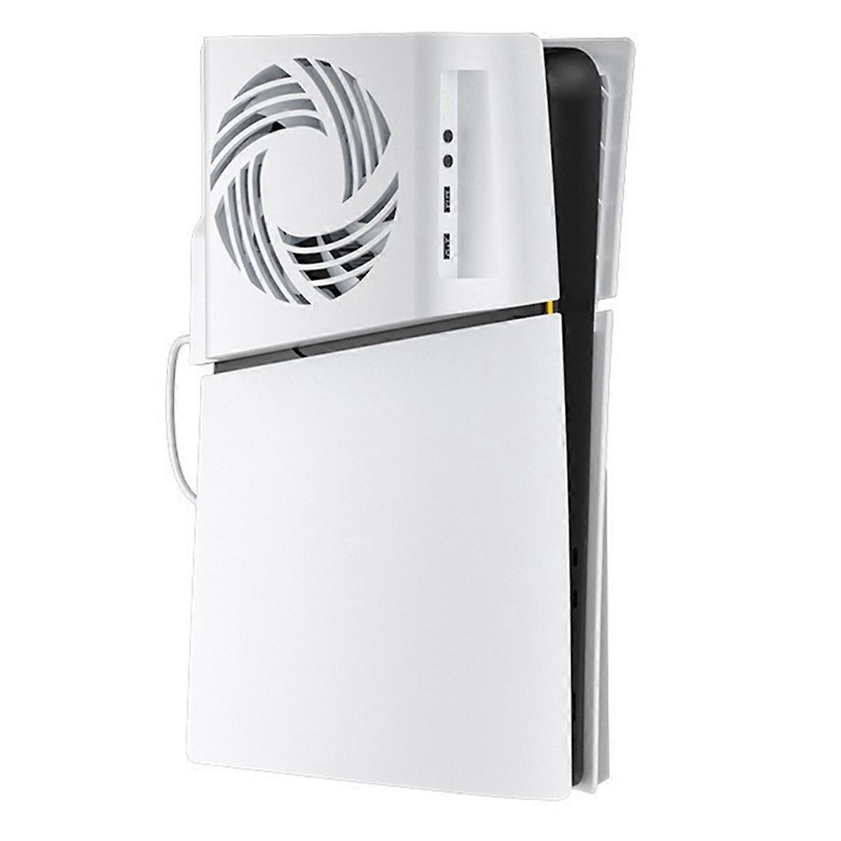For Slim Console RGB Temperature Sensing Side-Mounted Cooling Fan for Slim Game Console Accessories