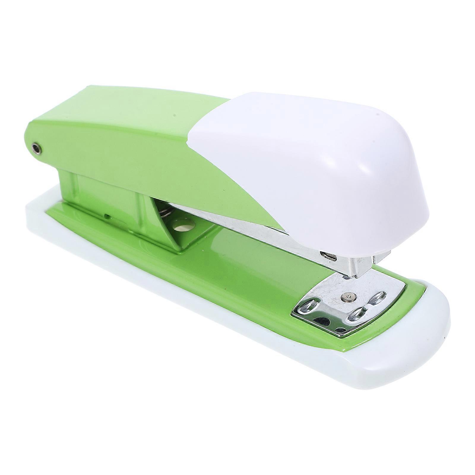 Portable Hand Stapler Office Stapling Simple Rectangular Iron ABS 4.7×2.3×1.4in 1Pcs