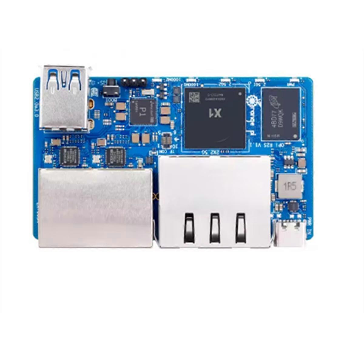For R2S 2GB RAM 8GB EMMC Development Board 8-Core RISC-V AI 2TOPS CPU Dual LAN Port Mini PC for OpenWrt