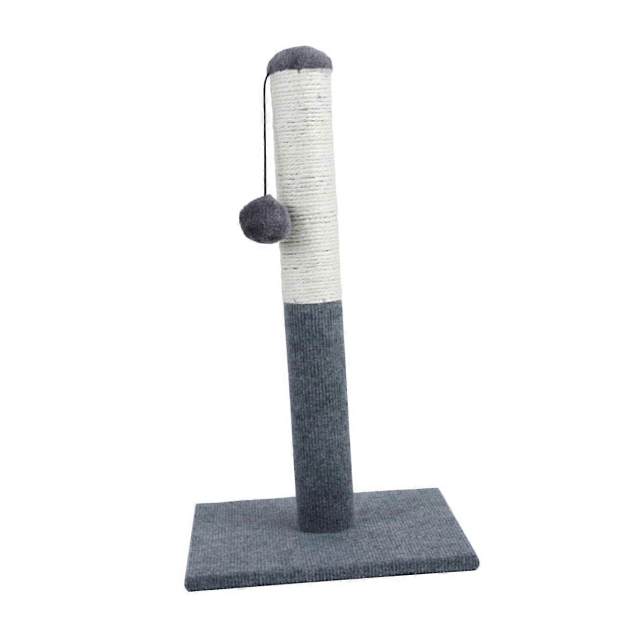 Cat Scratch Board With Sisal ClawGrinding For Indoor Cats, Grey, SpaceSaving Post For Furniture Protection