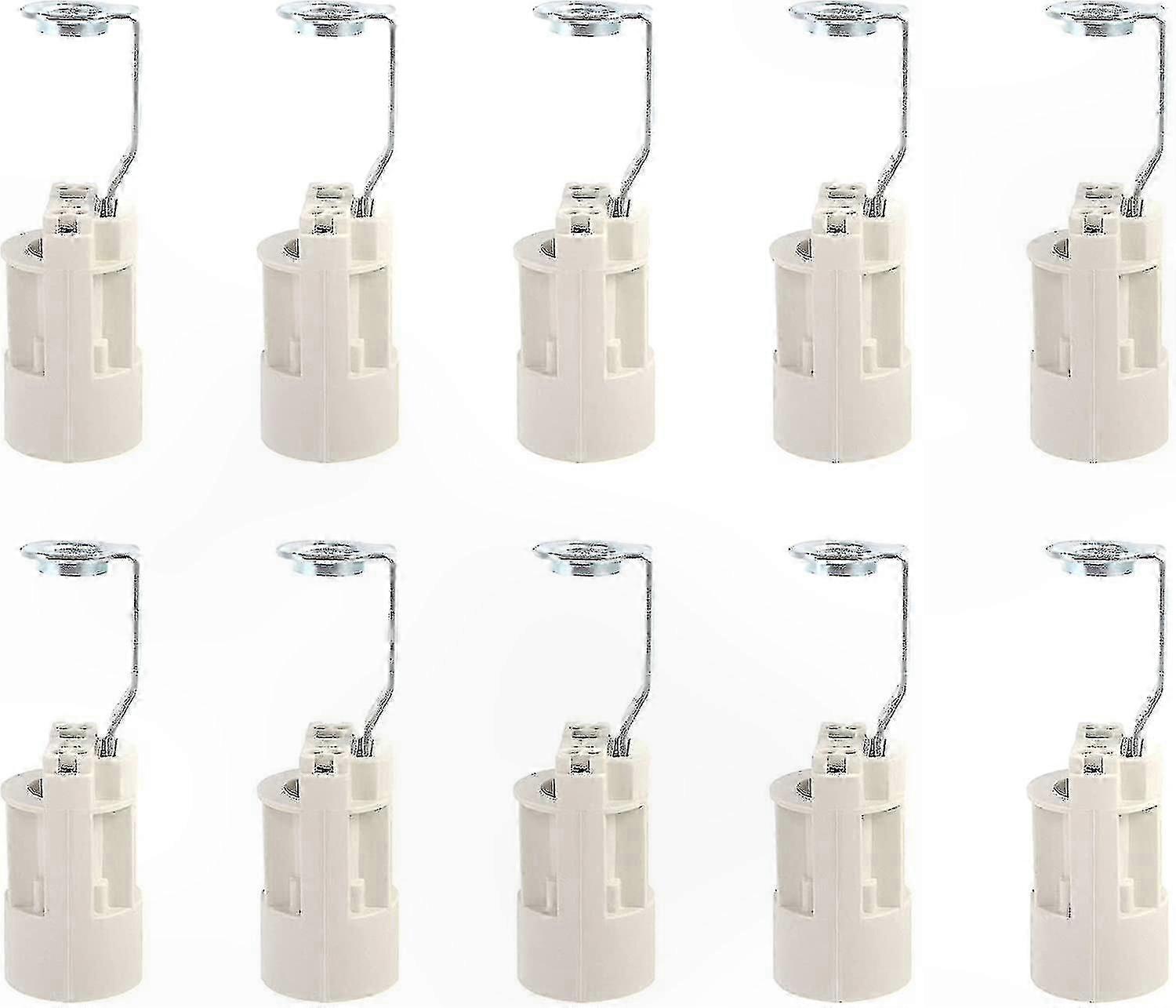 10 Pack E14 Adjustable Lamp Sockets with Candle Holder Base Converter Adapter