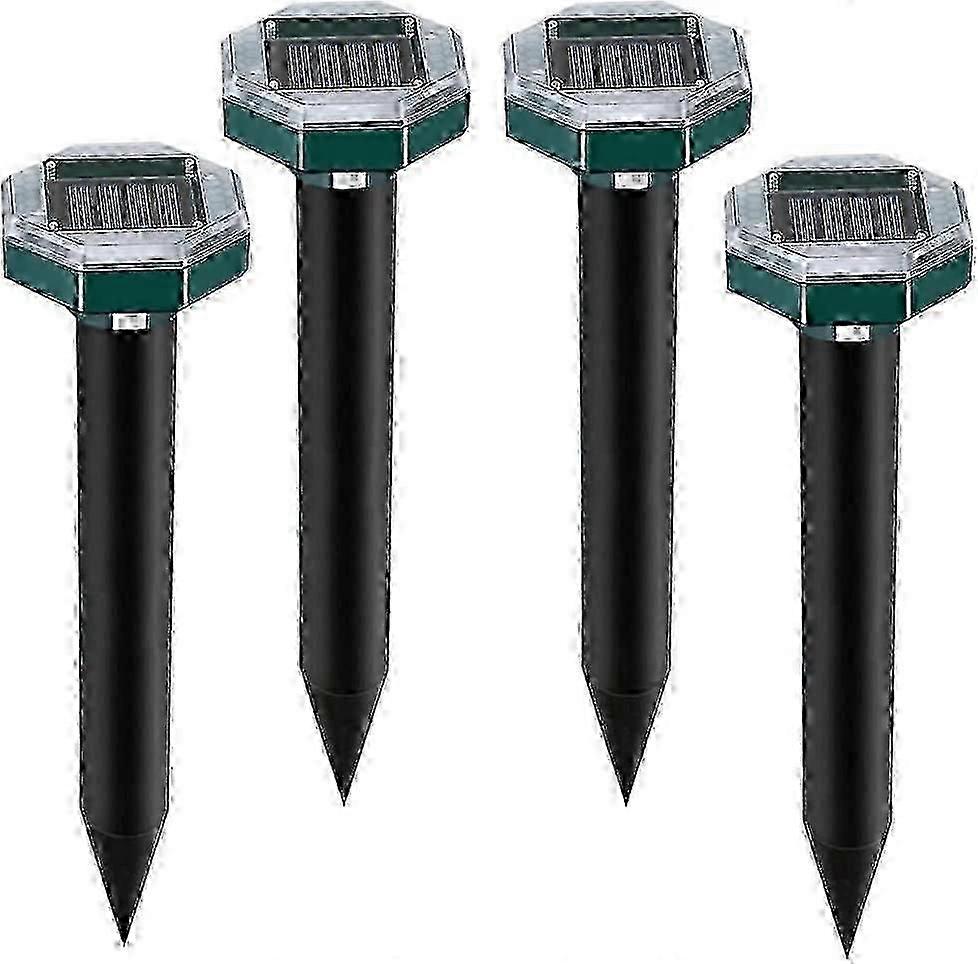 Solar-Powered Ultrasonic Mole and Snake Repeller with IP65 Rating for UK Garden Protection