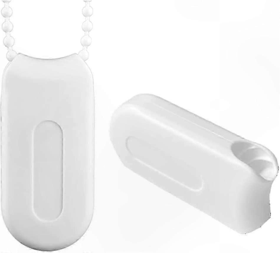 White Plastic Tensioner for Vertical and Roller Blinds, 2-Pack Safety Handle Accessory for Window Shutter Adjustments