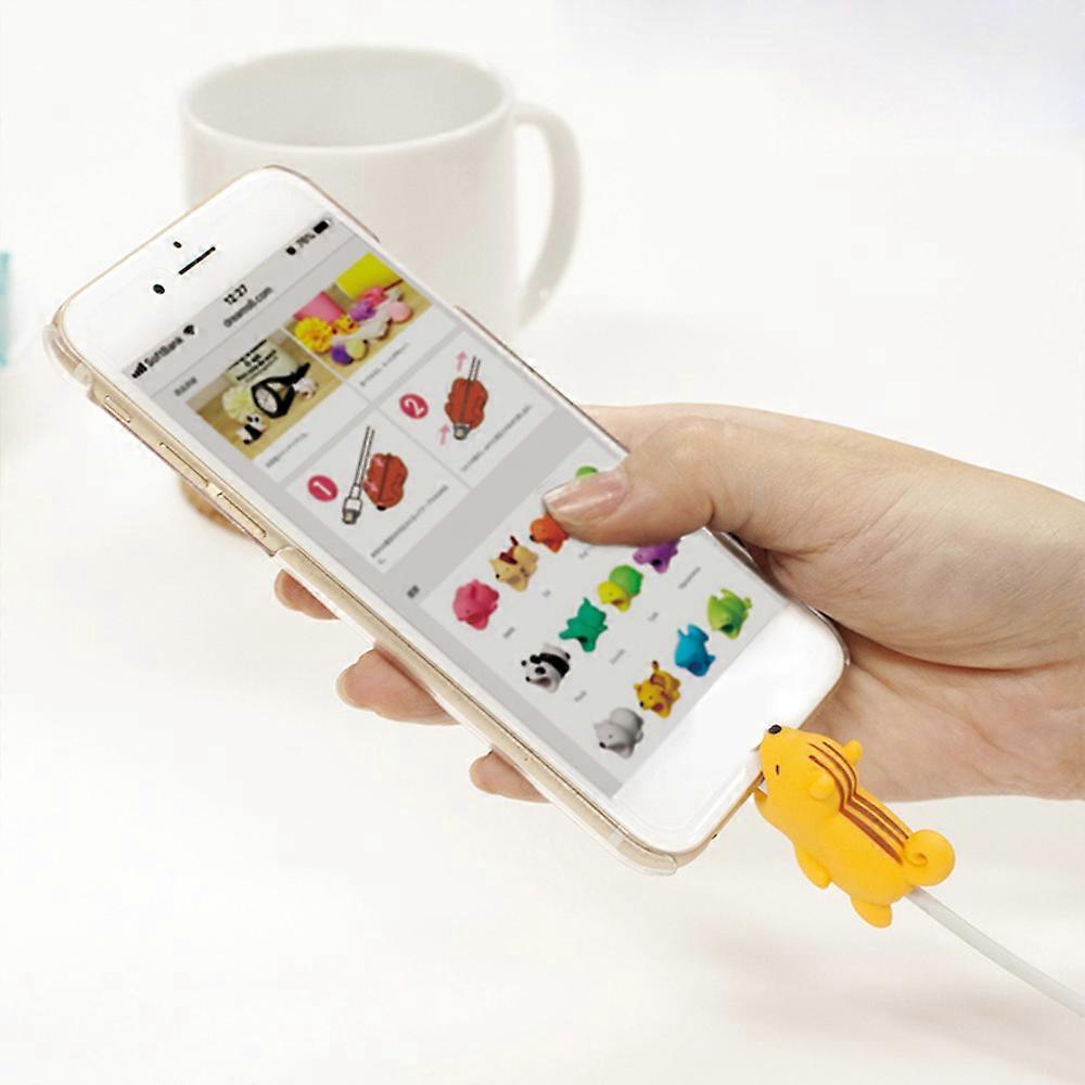 Cute Animal USB Cable Protector Wire Organizer for iPhone iPad Android