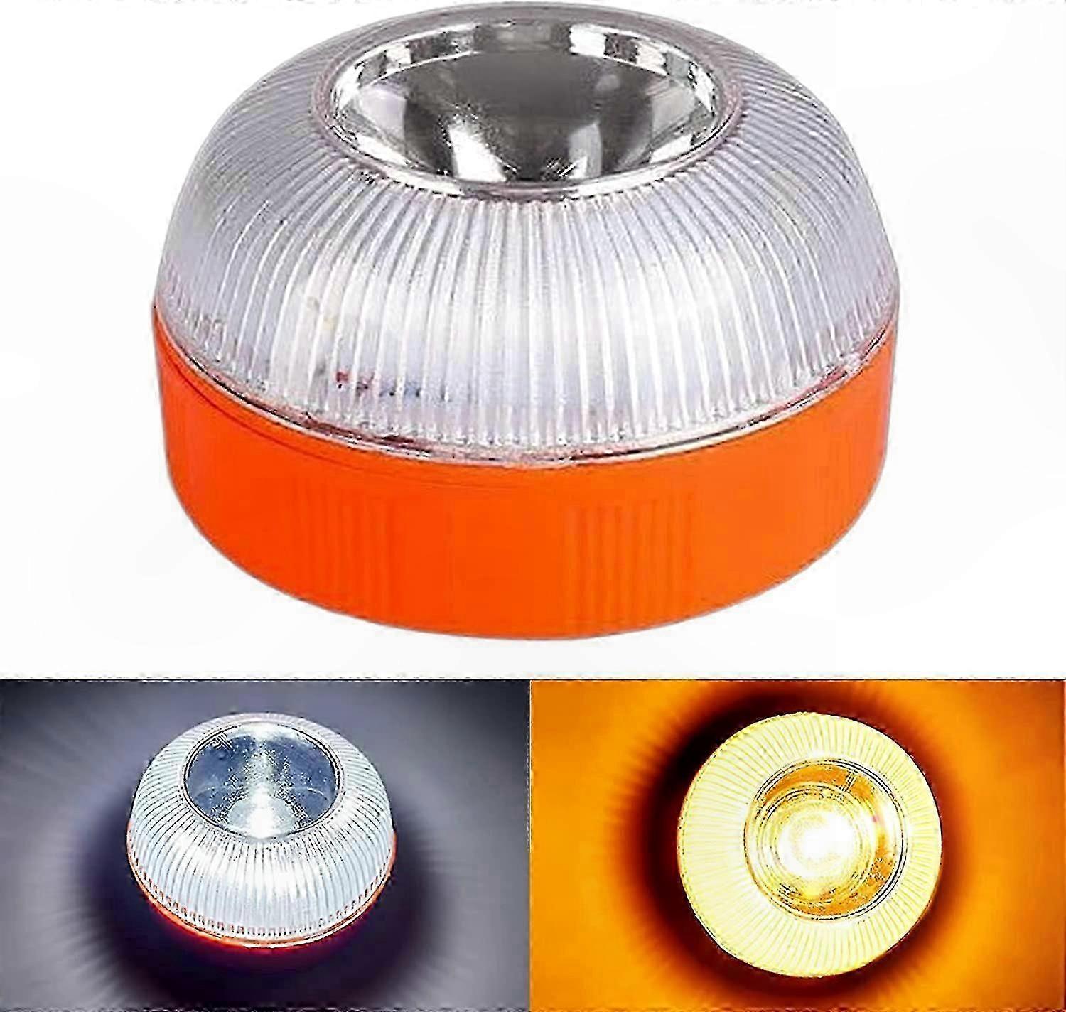 USB Rechargeable LED Emergency Lamp with Magnetic Base and Warning Light Functionality