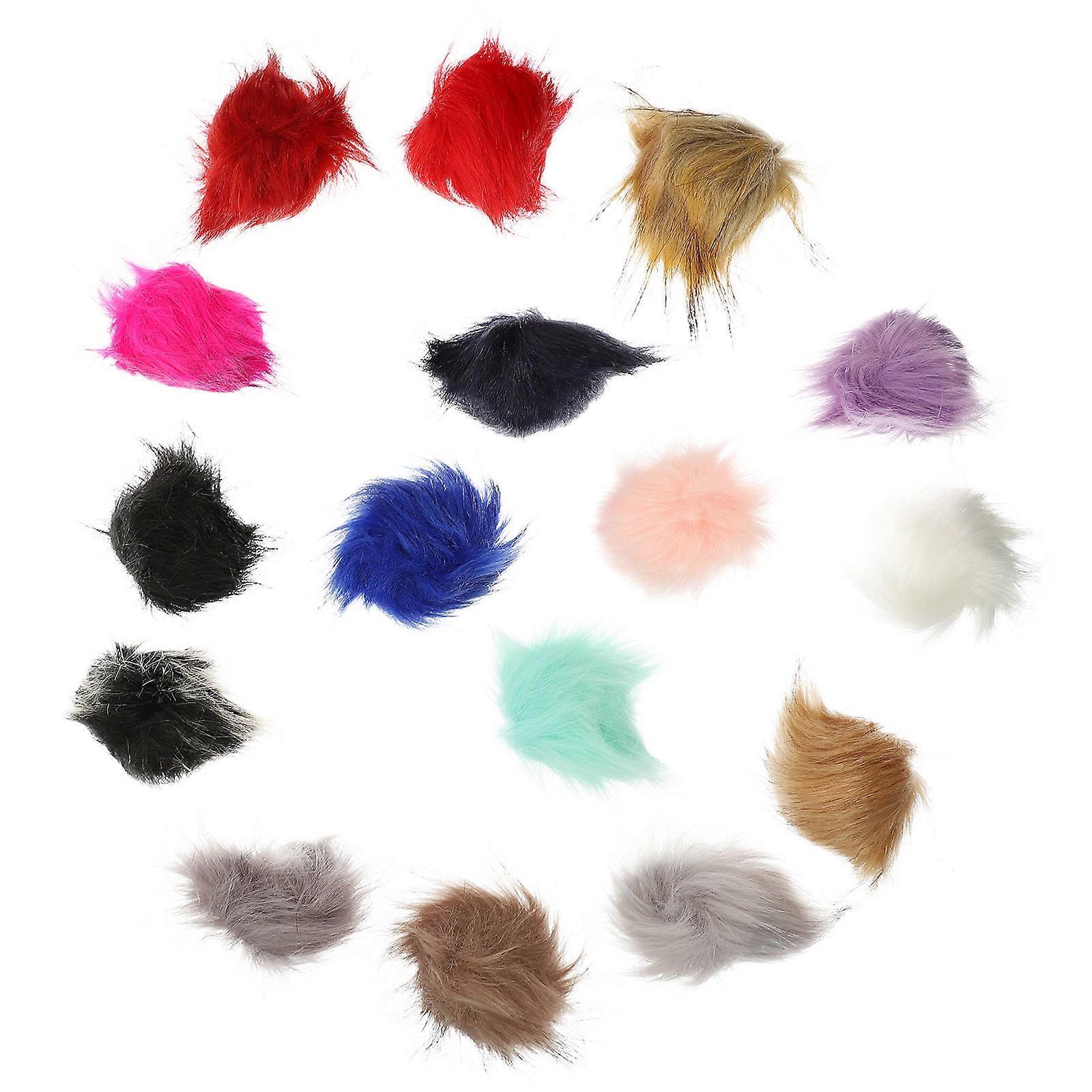 Decorative Fuzzy Balls Clothing Simulation for Decor 32Pcs Comfortable Handmade Balls