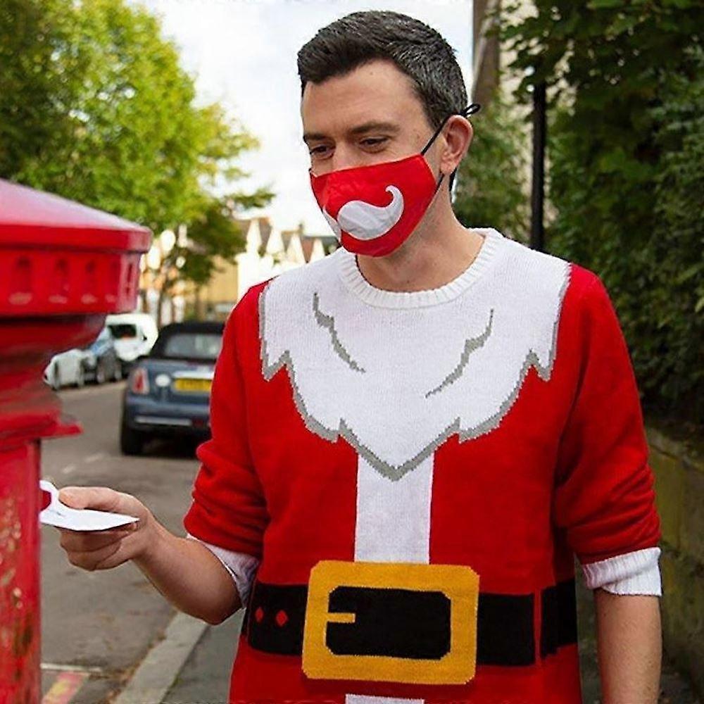 Santa Fun Christmas Face Mask Covering