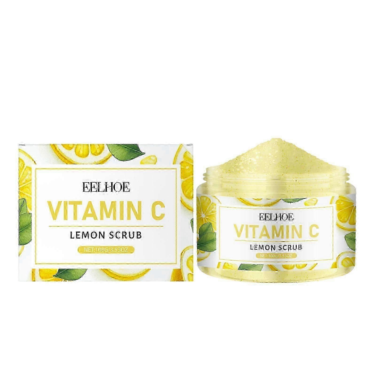 EELHOE Lemon Exfoliating Scrub Cleansing, Softening, Firming, Body Moisturizing Scrub