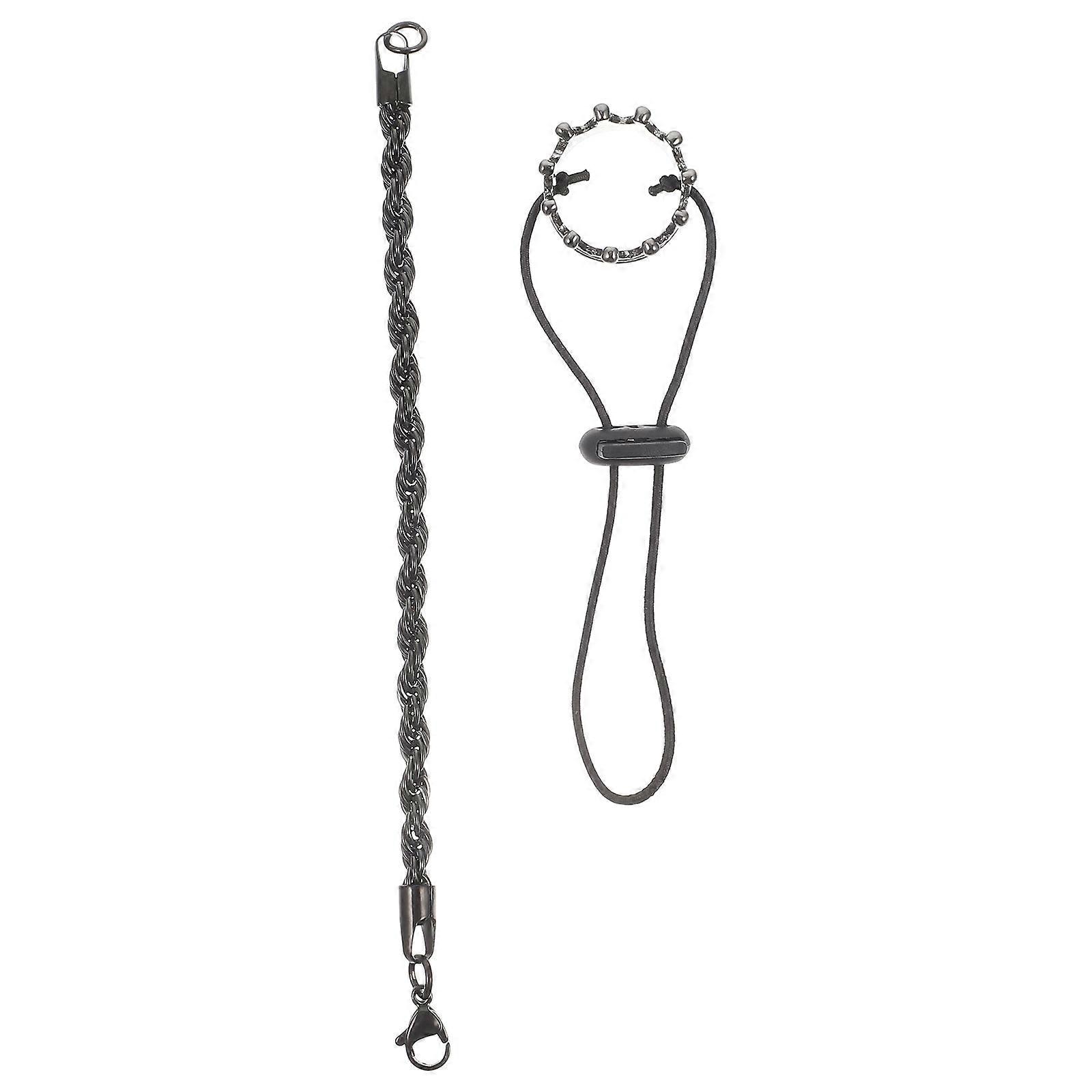 Reptile Accessories Lizard Crowns Necklace for Wearing 3Sets Black